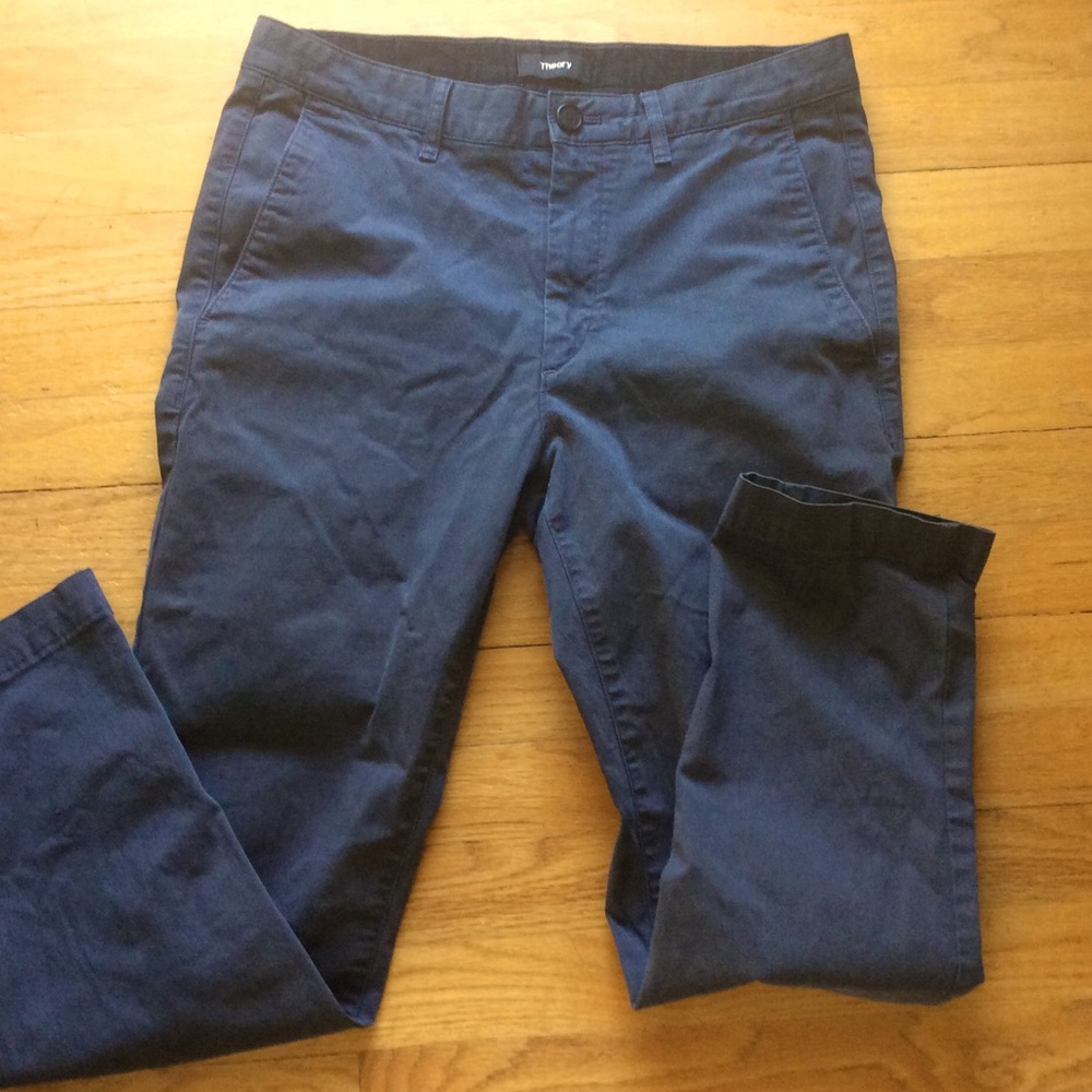 Theory pants size 30 inseam 27 dark gray